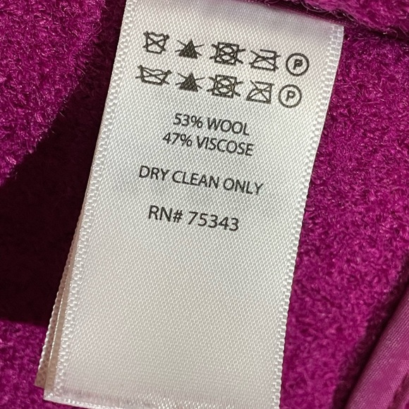 Tahari szM Wool Fuchsia Jacket - Picture 10 of 16